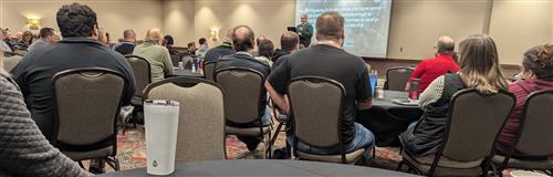 Attendees at the IT squared keynote address